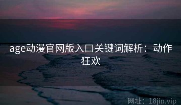 age动漫官网版入口关键词解析：动作狂欢