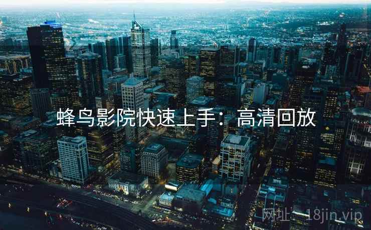 蜂鸟影院快速上手：高清回放