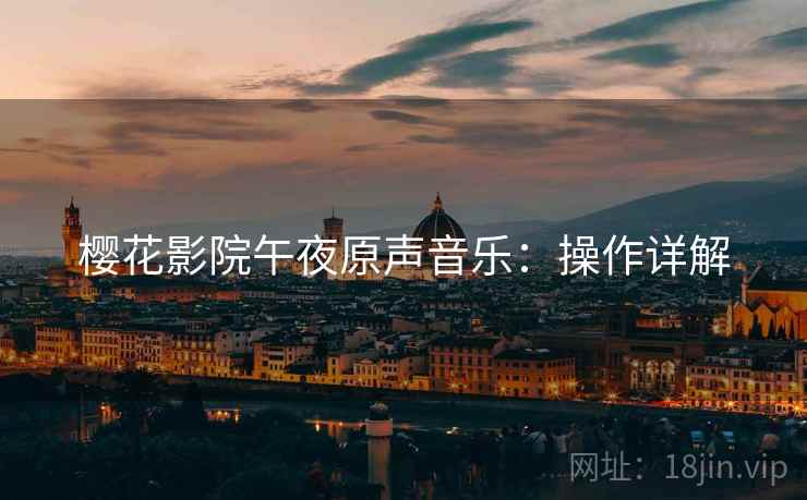 樱花影院午夜原声音乐：操作详解
